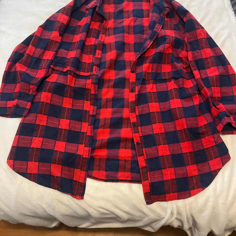 Red and Blue Plaid Shirt